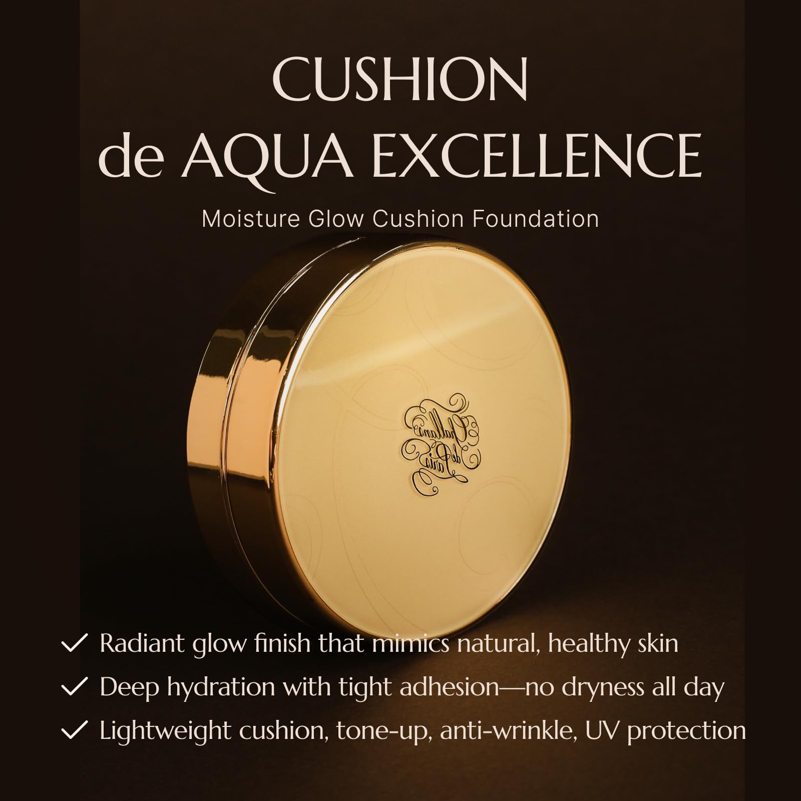 CHALLANS DE Aqua EX cushion provides hydration boost for radiant skin.