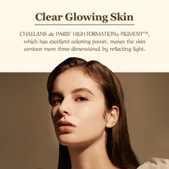 CHALLANS de PARIS Buildable coverage swatch for radiant finish