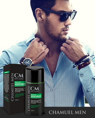 CHAMUEL MEN ingredients include jojoba oil, shea butter, and vitamins A and C