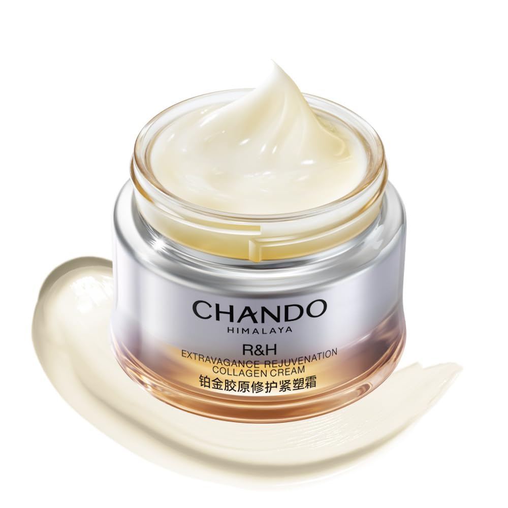 CHANDO HIMALAYA Extravagance Cream jar close-up showing smooth texture for sensitive skin