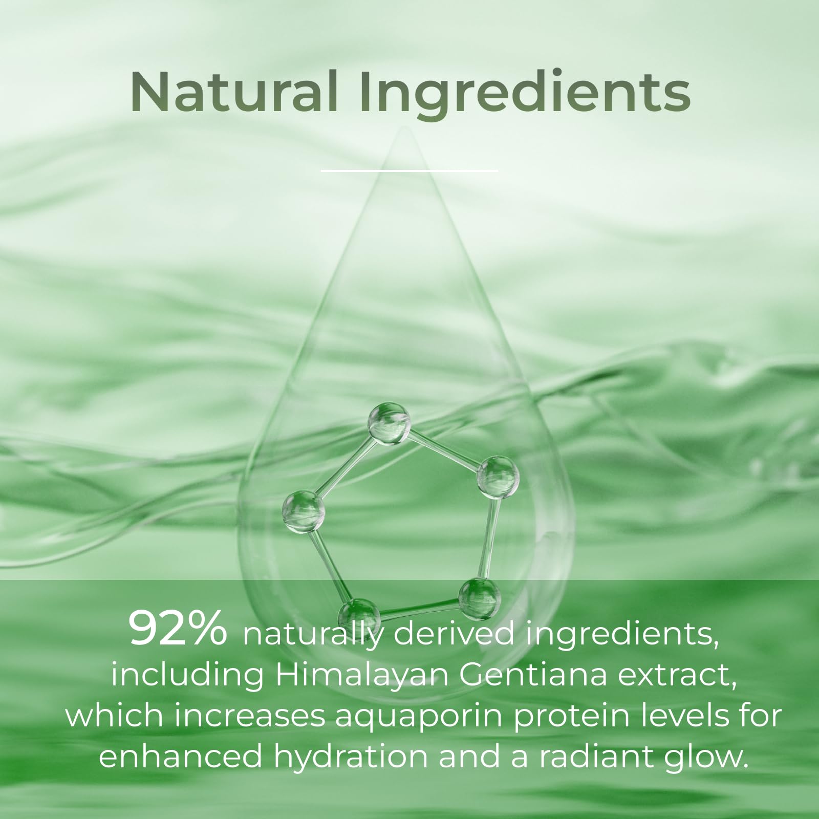 CHANDO HIMALAYA Gentiana Sheet Mask natural ingredients close-up with dragon gall extract.