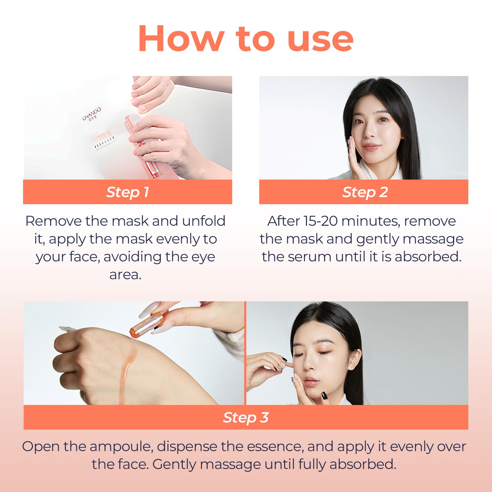 CHANDO HIMALAYA mask applied on the face during routine for cooling comfort.