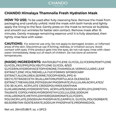 CHANDO HIMALAYA Thamnolia mask breathable fiber close-up emphasizes comfort during wearing.