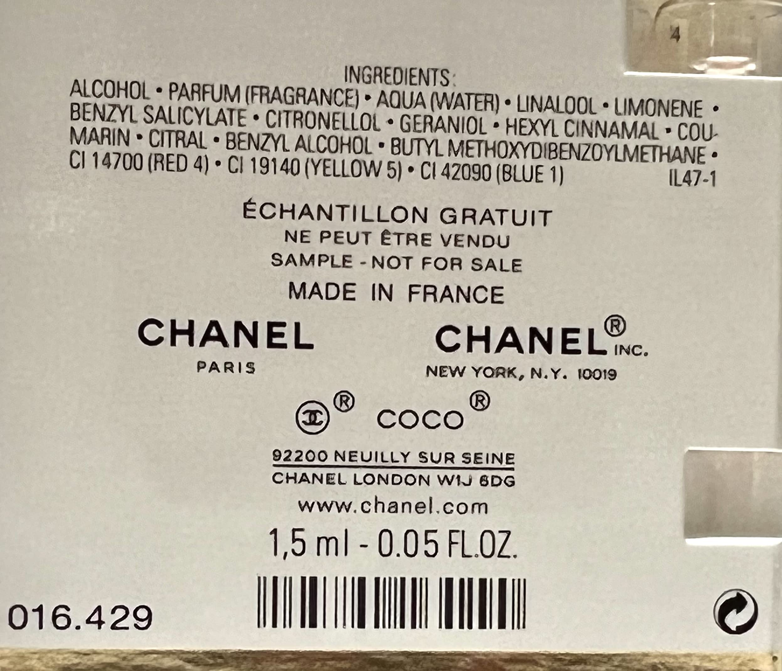 CHANEL Coco Mademoiselle packaging box emphasizes luxury gift-like presentation