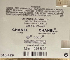 CHANEL Coco Mademoiselle packaging box emphasizes luxury gift-like presentation