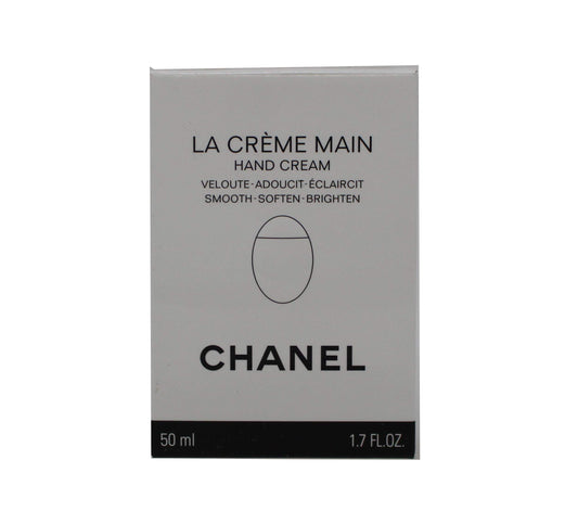 CHANEL La Crème Main bottle provides luxurious hand hydration.