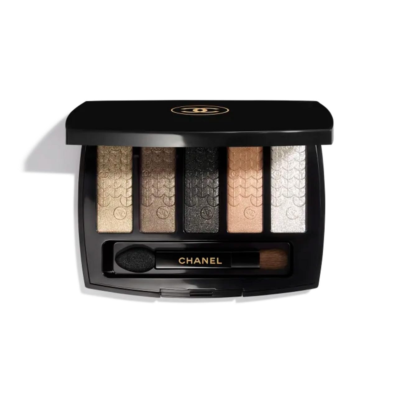 Chanel Lumiere Graphique Eyeshadow Palette with five luminous shades for versatile day-to-night looks.
