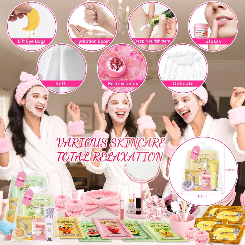CHANGARLOAD hand creams in the kit, soothing dry hands after pampering sessions.