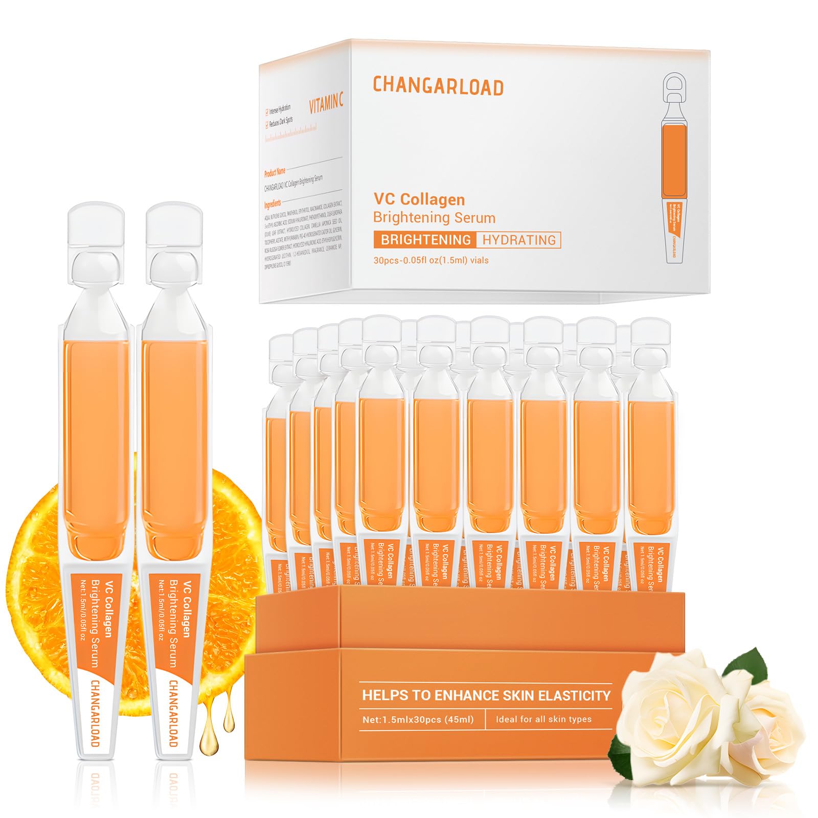 CHANGARLOAD serum bottle front view for a premium brightening routine