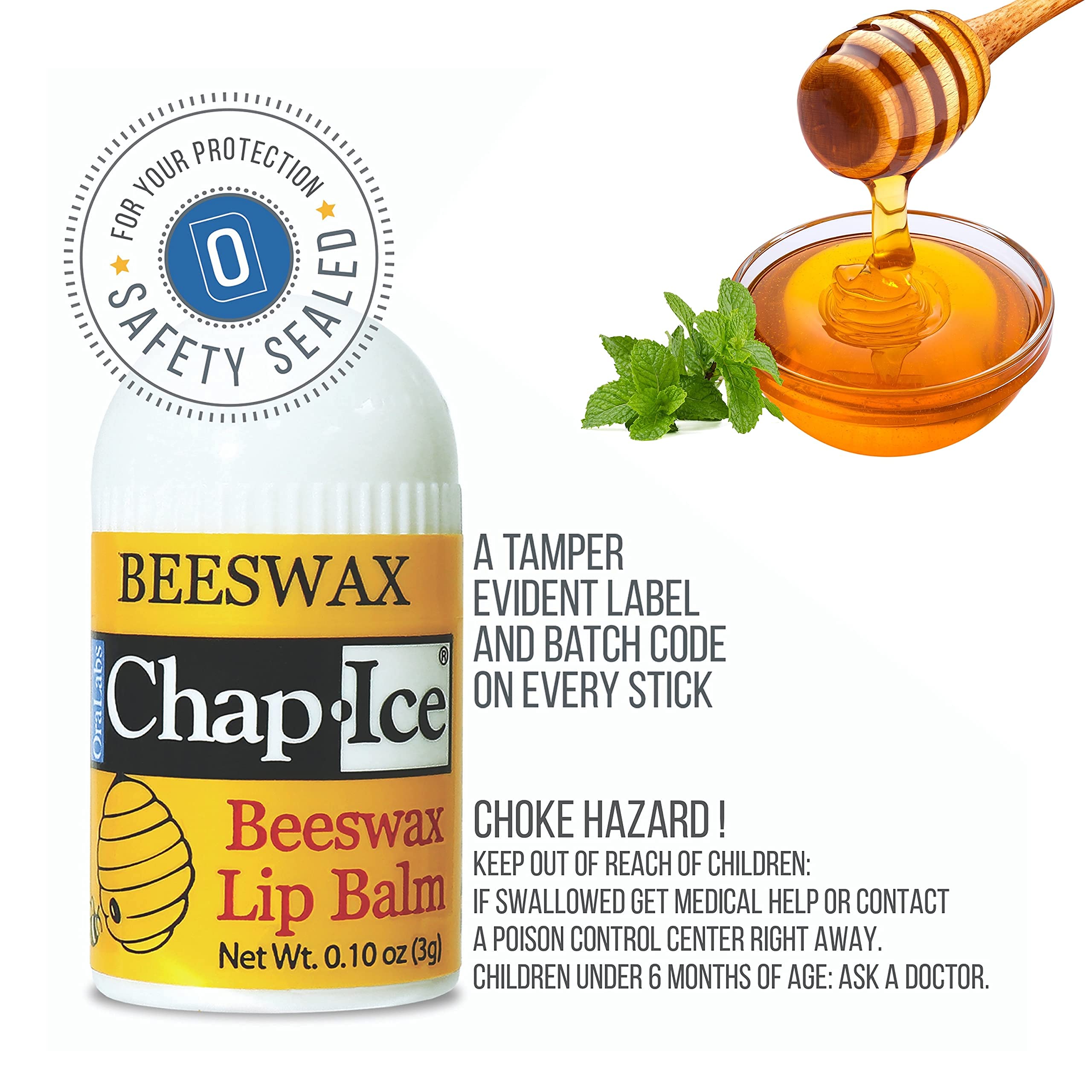 Chap-Ice compact mini lip balm tube for easy on-the-go care.