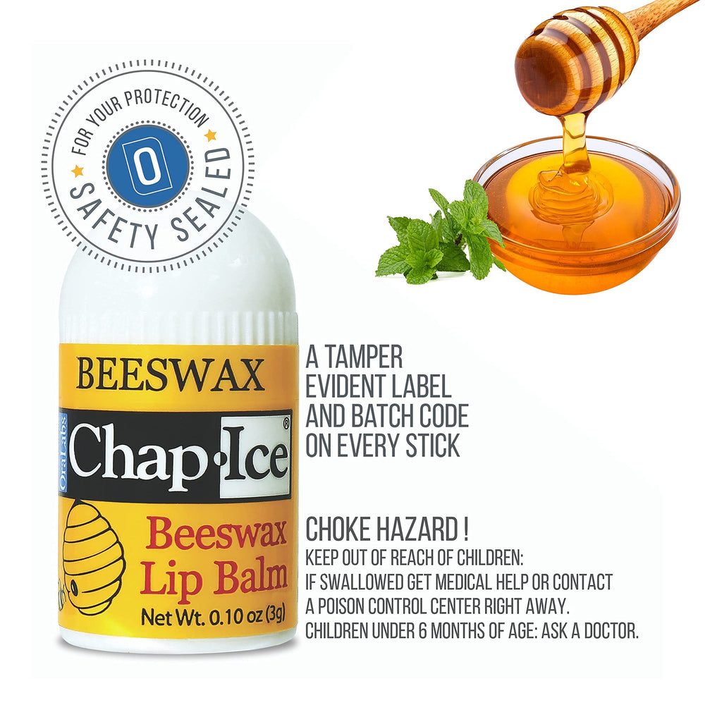 Chap-Ice compact mini lip balm tube for easy on-the-go care.