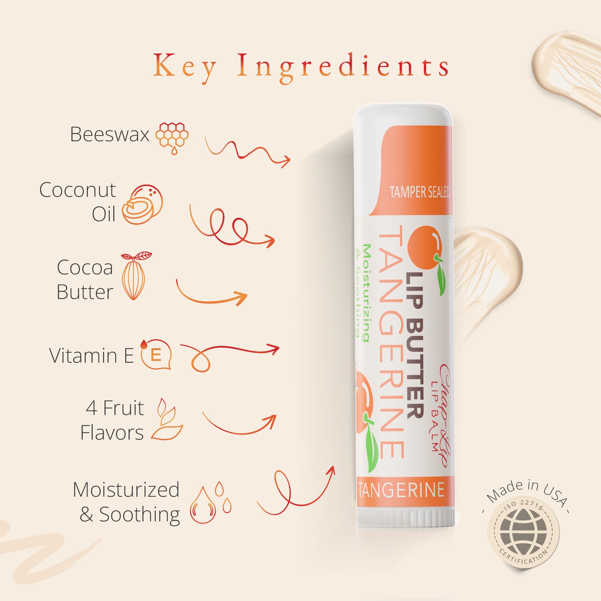 Chap-Lip Original lip balm with cocoa butter for rich hydration.