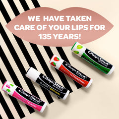 Plastic tube packaging keeps ChapStick Cake Batter moisturized on the go