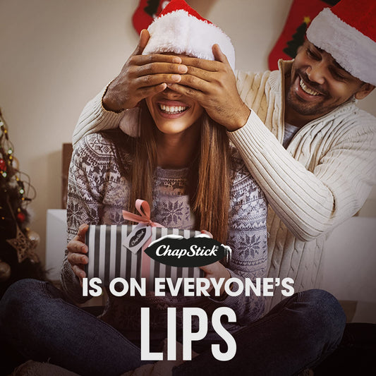 ChapStick Candy Cane flavor lip balm with refreshing peppermint aroma