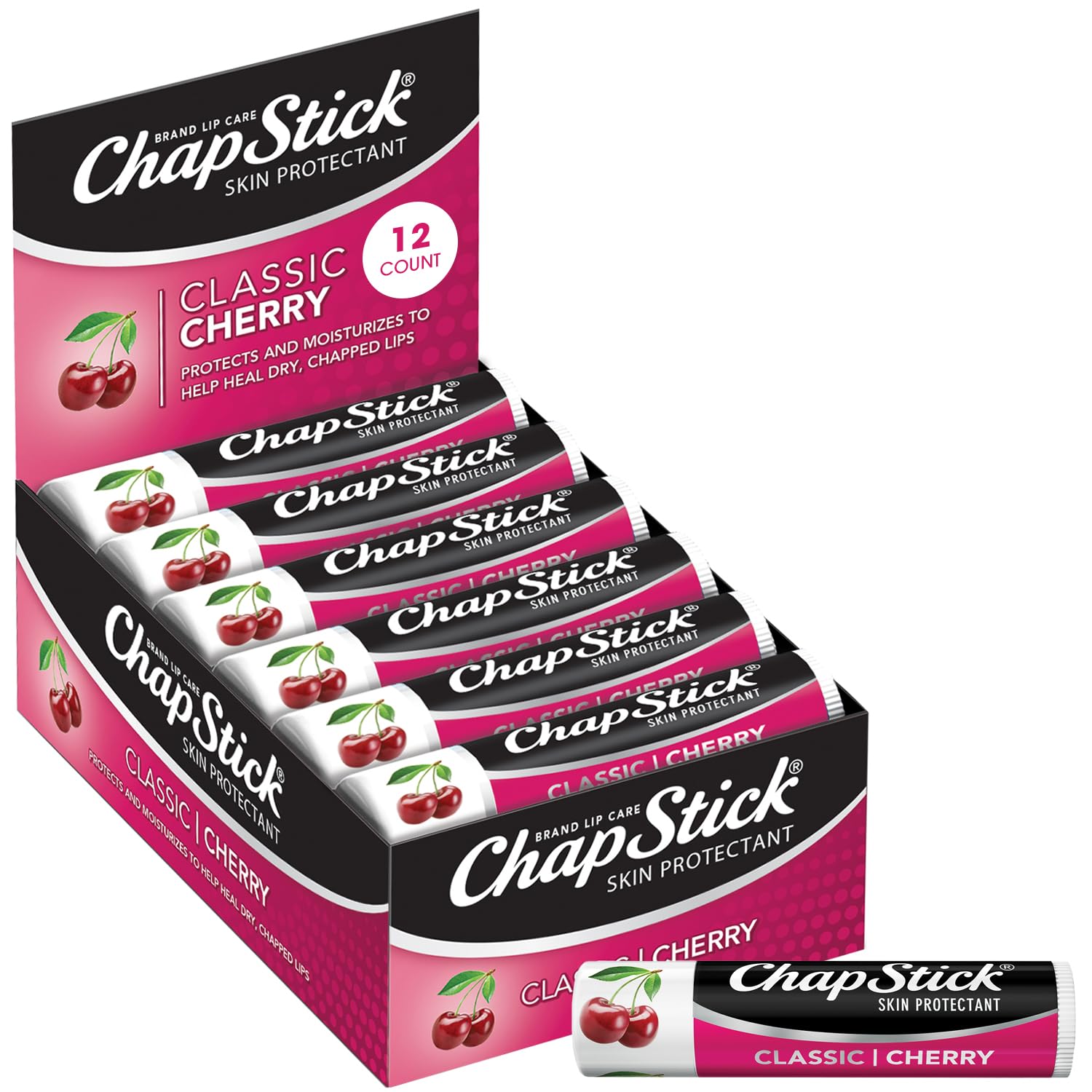 CHAPSTICK CHERRY 12CT .15OZX72 (DT) 0.15 OZ product package