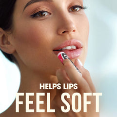 ChapStick Classic Cherry tube in hand for on-the-go lip care.