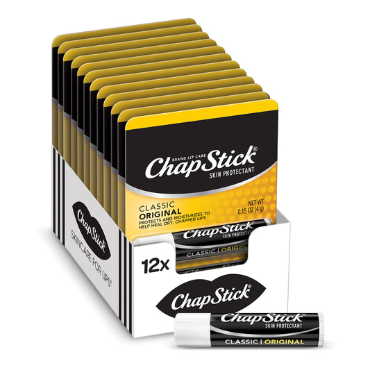 ChapStick Classic Original lip balm tube 0.15 oz, ready for daily use on the go