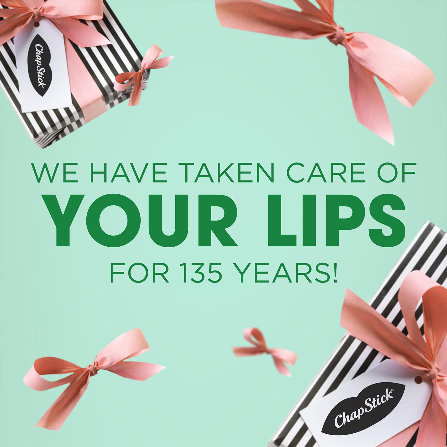 ChapStick daily moisture for dry lips, easy base under color.