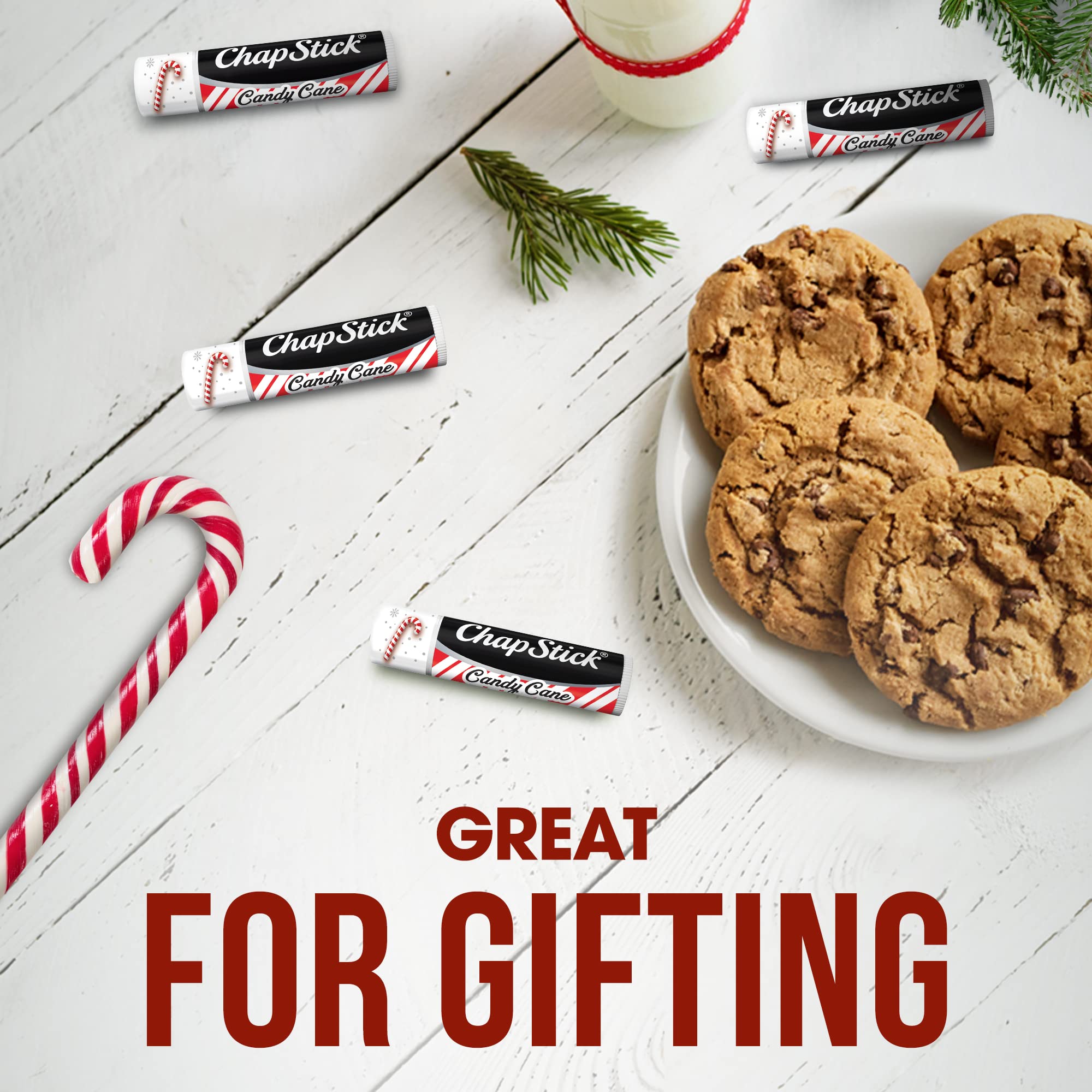 Four-pack ChapStick lip balms ideal for gifting or stocking stuffers