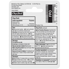 ChapStick Original Moisturizer protecting lips in dry air and wind