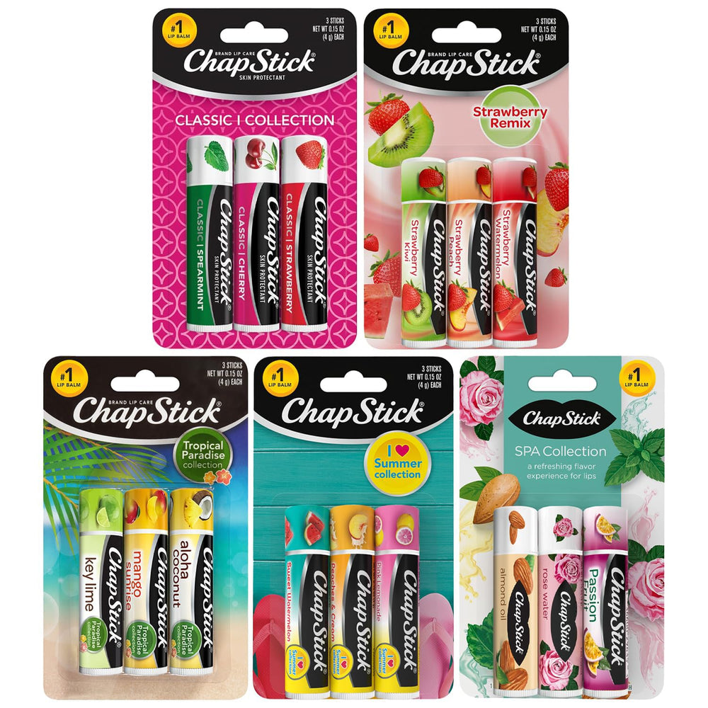 ChapStick sweet fruity flavors collection for everyday lip moisture and easy flavor variety.
