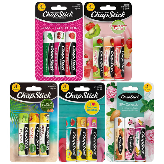 ChapStick sweet fruity flavors collection for everyday lip moisture and easy flavor variety.
