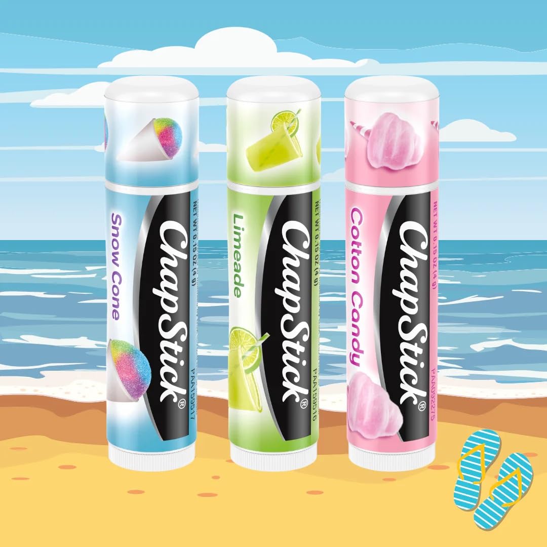 ChapStick Vacation Getaway Limeade lip balm delivers refreshing citrus hydration.