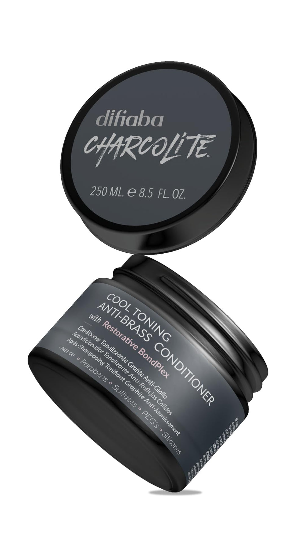 Charcolite bottle pour demonstrates easy application and cooling anti-brass action.