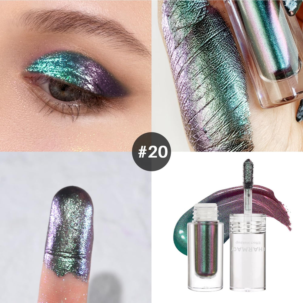 CHARMACY multichrome finish creates dimensional looks with color-shifting effects.