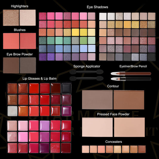 CHARMCODE eyeshadow palette 138 shades for versatile day-to-night looks.