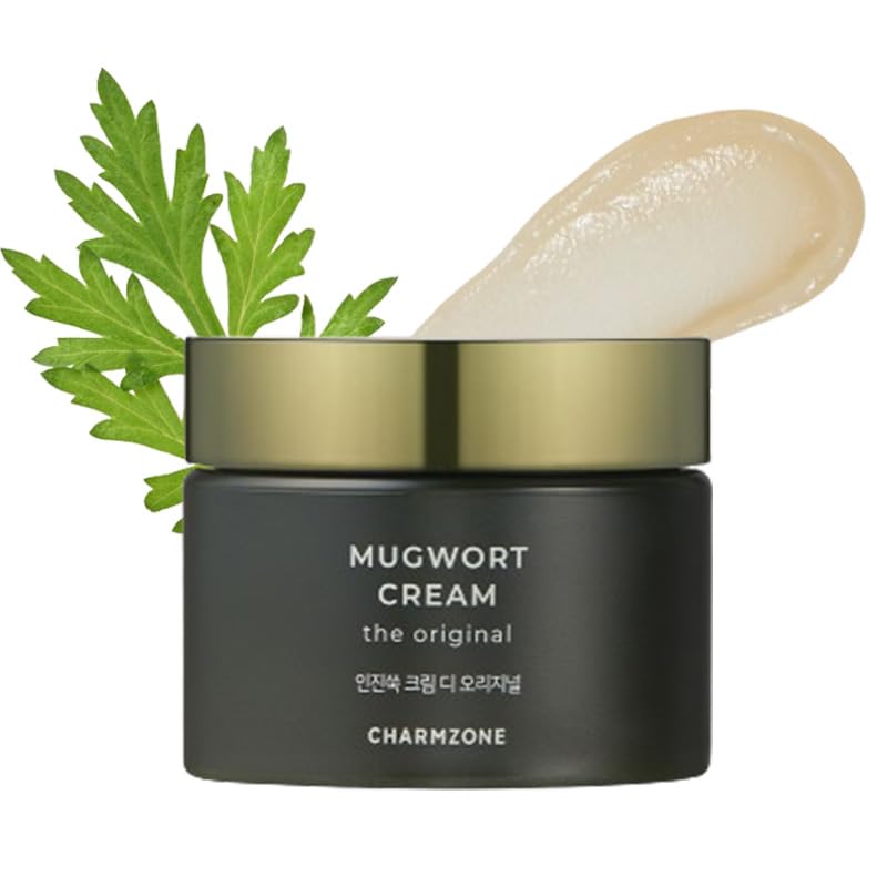 CHARMZONE Mugwort Cream swatch on the arm reveals a lightweight finish.