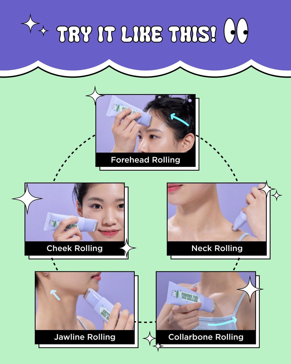 CHASIN' RABBITS Morning skincare routine with ice roller and serum