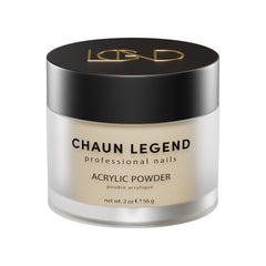 Chaun Legend acrylic powder 2oz bubble-free jar ready for long-lasting nails