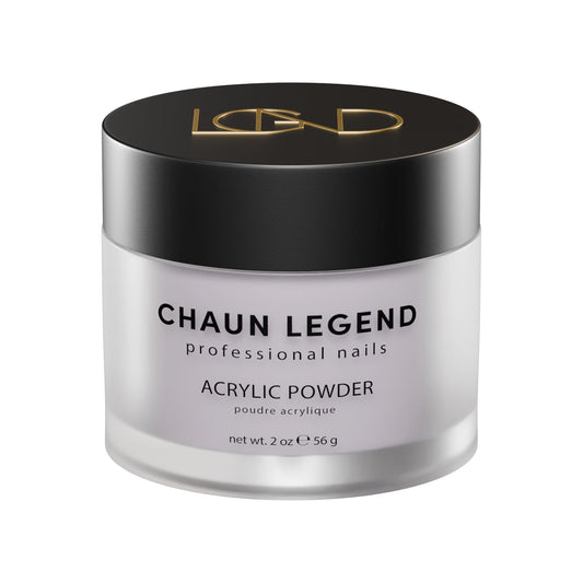 Chaun Legend acrylic powder 2oz in muted lavender gray for elegant nails
