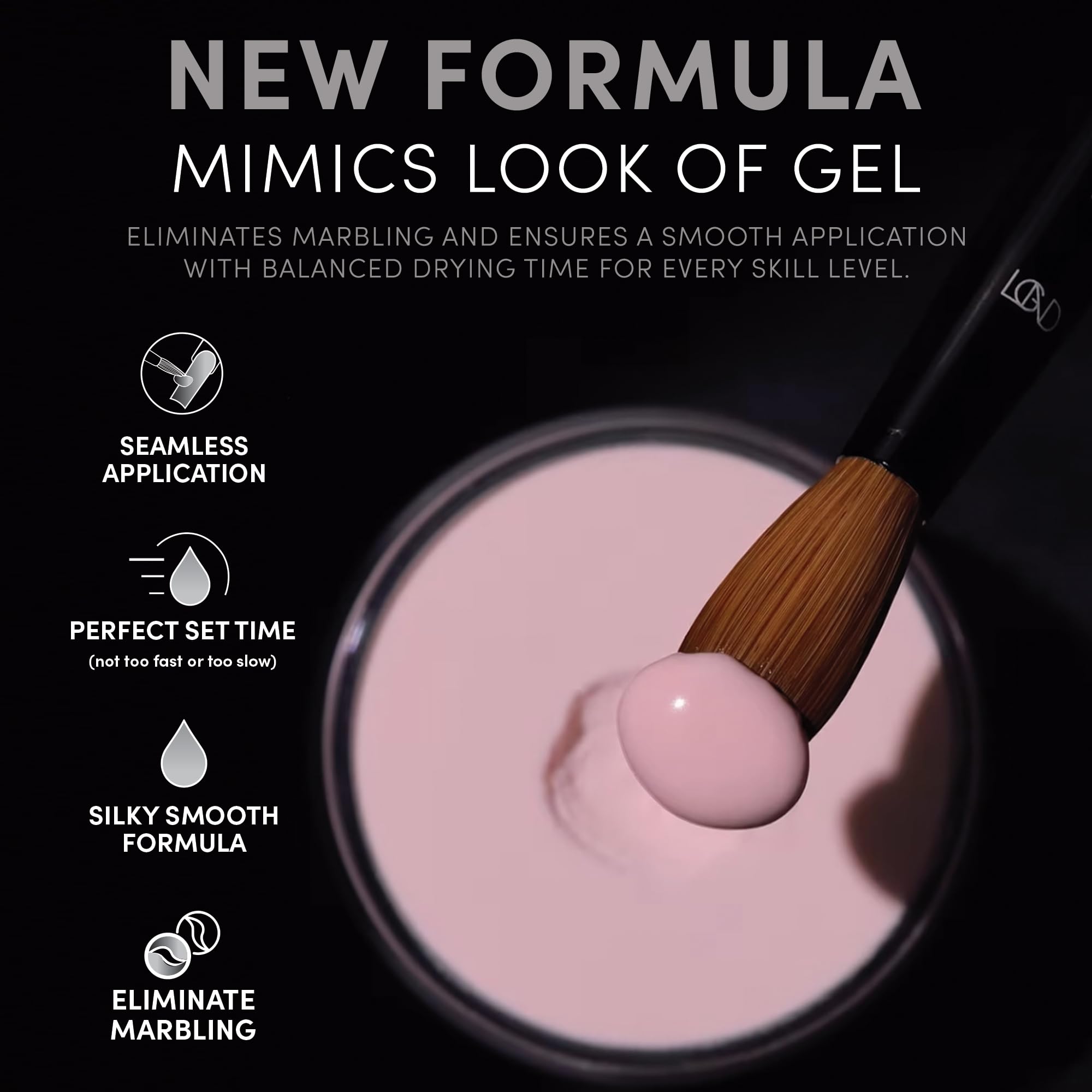 Chaun Legend acrylic powder gel-like finish creates salon-grade shine without lamps