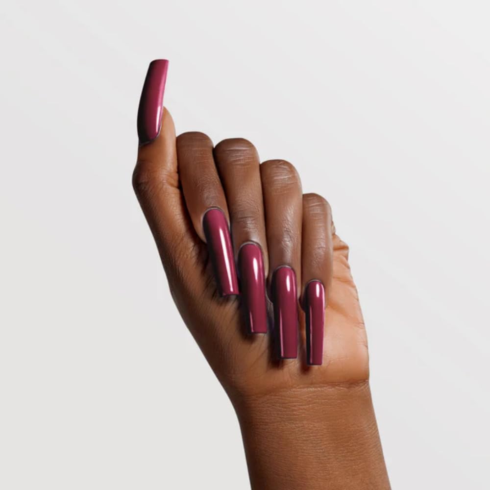Chaun Legend Raspberry Glaze nail tip with chip-resistant, long-lasting look