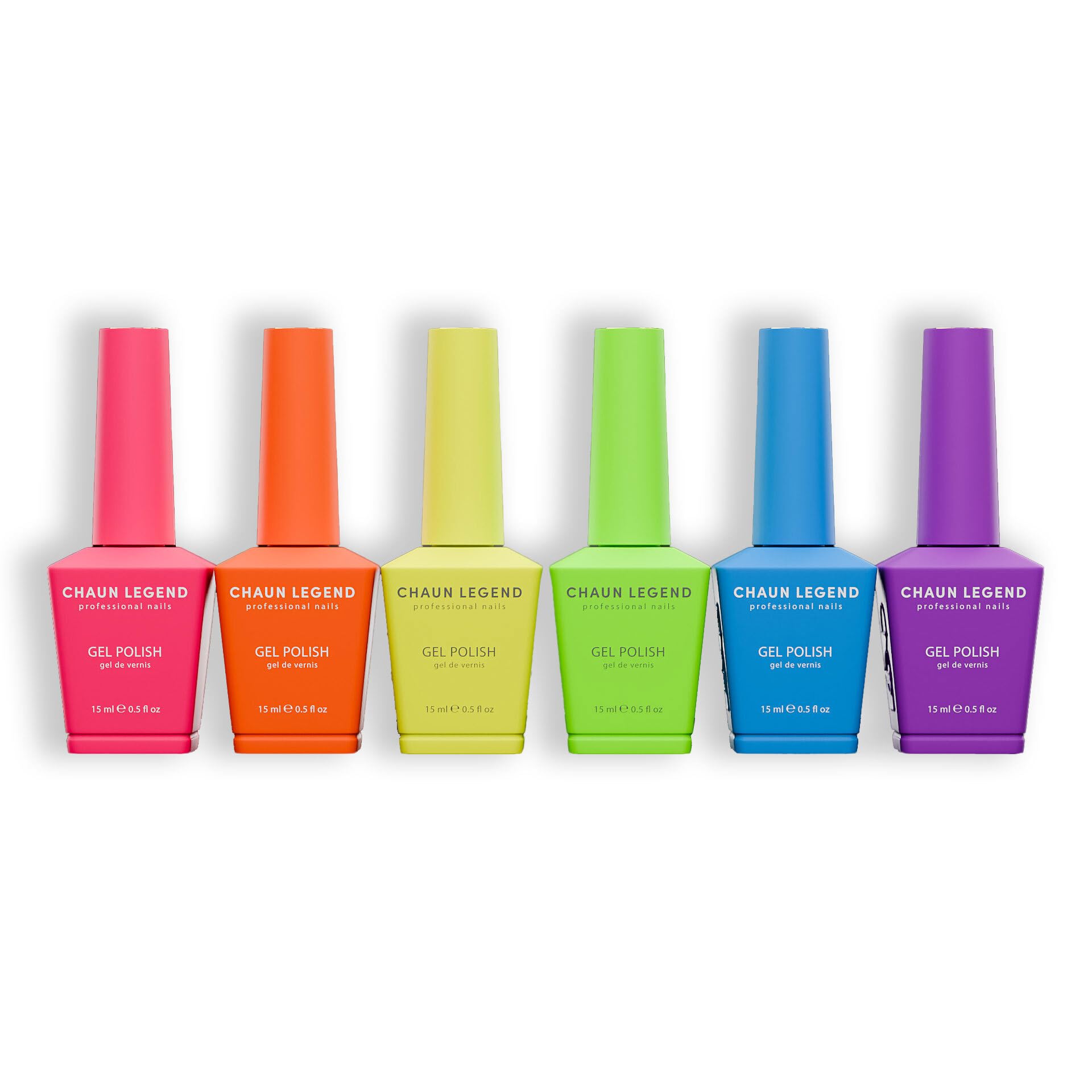Chaun Legend Brightest Neons bundle: vivid shades for bold manicure and long-lasting shine