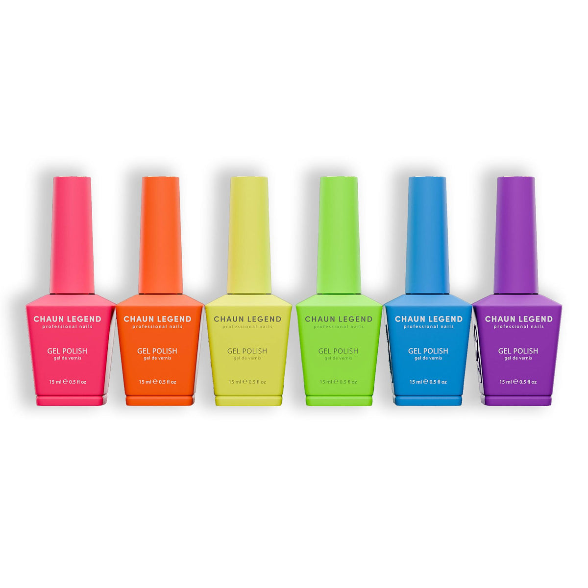 Chaun Legend Brightest Neons bundle: vivid shades for bold manicure and long-lasting shine