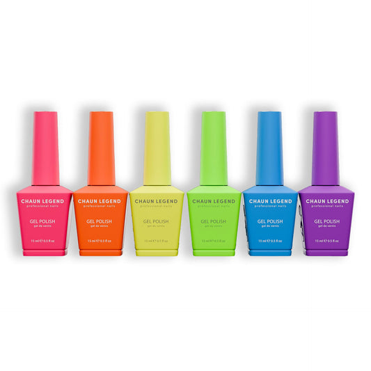 Chaun Legend Brightest Neons bundle: vivid shades for bold manicure and long-lasting shine