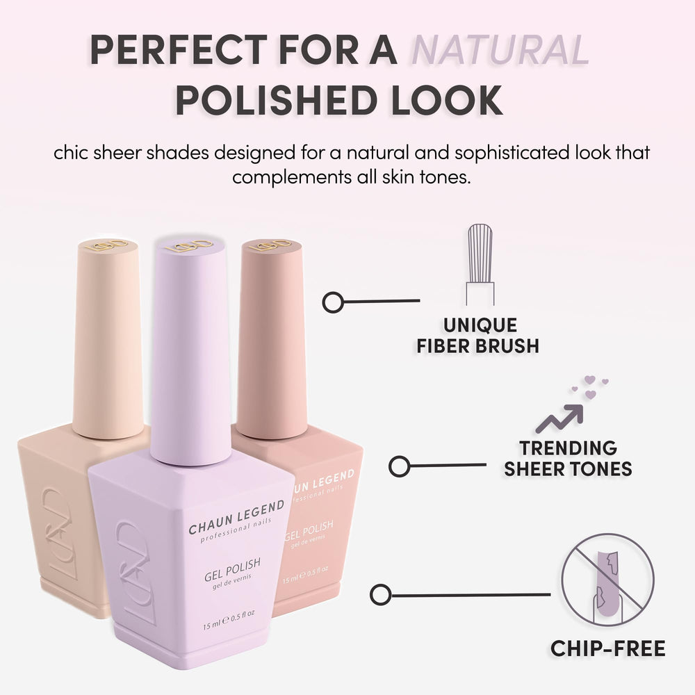 Chaun Legend Gel Nail Polish Hush Little Blush curing under lamp for salon-grade durability.