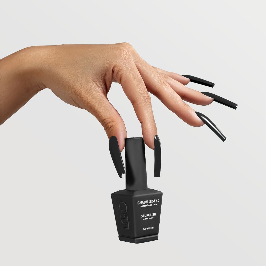 Chaun Legend gel polish swatch reveals high-shine, full-coverage finish.