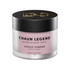 Chaun Legend Sweet Serenity pink powder bottle for a calming manicure.