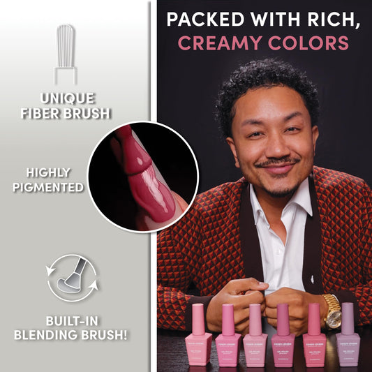 Chaun Legend Ex Fling gel polish offers bold color, quick-dry wear.