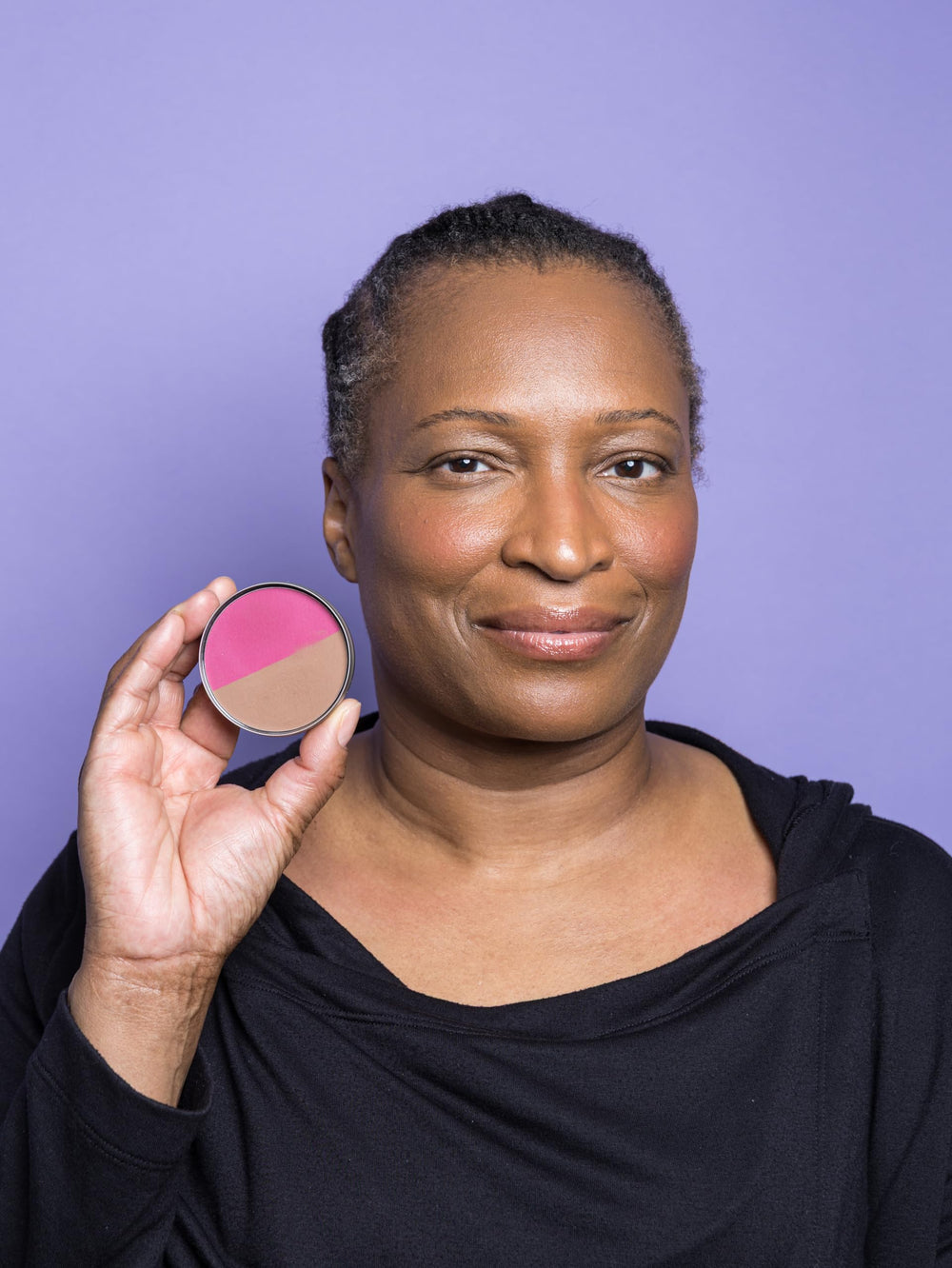 Cheekbone Balance Buildable Color Swirl showing gradual intensity.