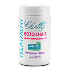 CHELLY Hair Treatment bottle pour enables easy, even coverage for deep conditioning.