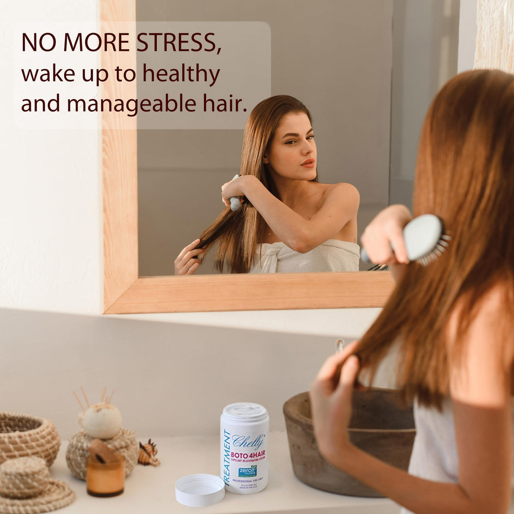 CHELLY treatment addresses microcracks for smoother, more resilient strands.