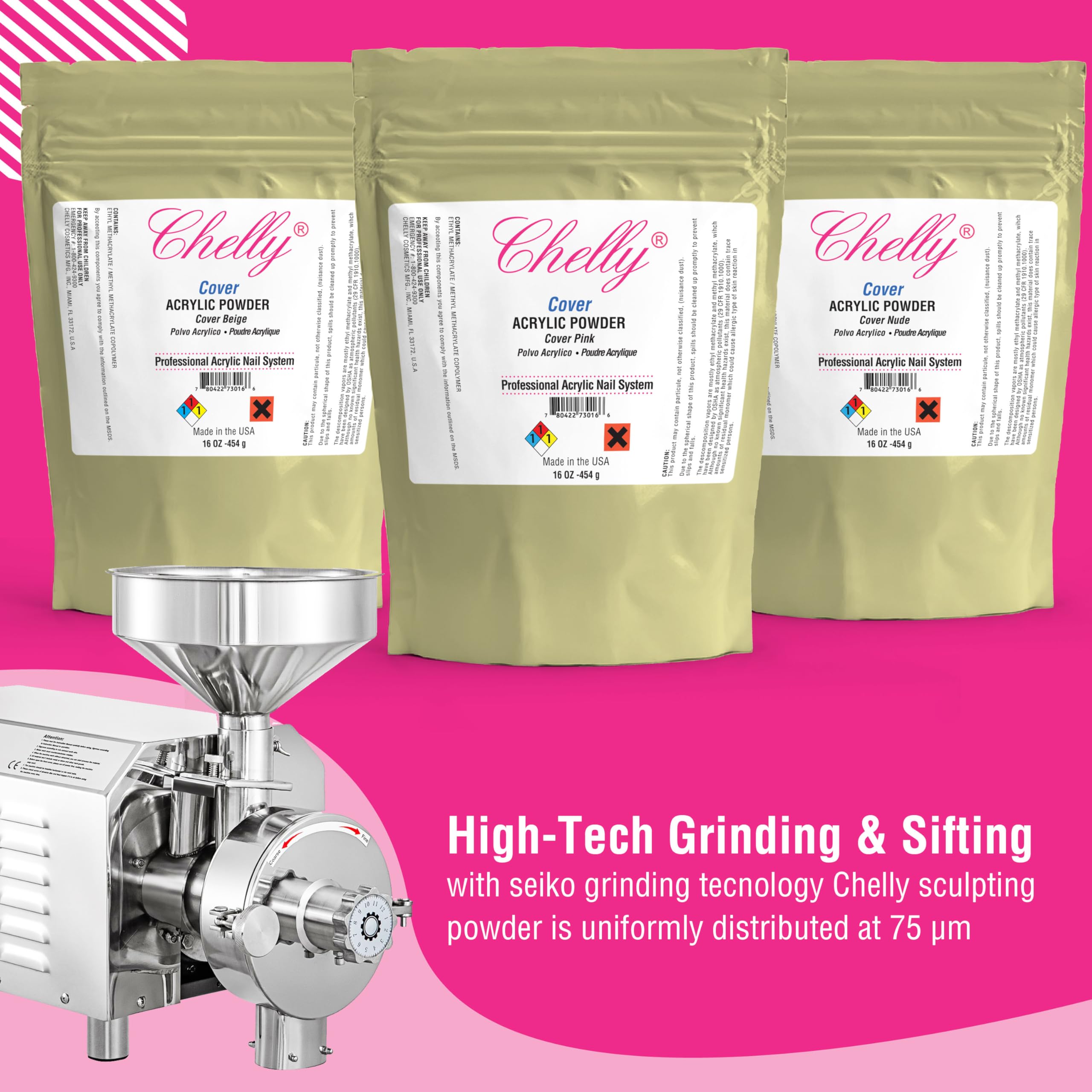 Chelly liquid monomer pairing supports smooth sculpting outcomes.