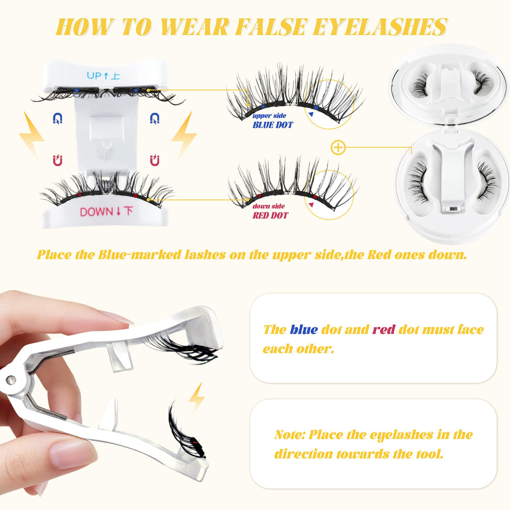 Chensplend 0.15mm thin magnet keeps lashes nearly undetectable.