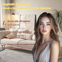 CHENSPLEND magnetic lashes without glue for skin-friendly use