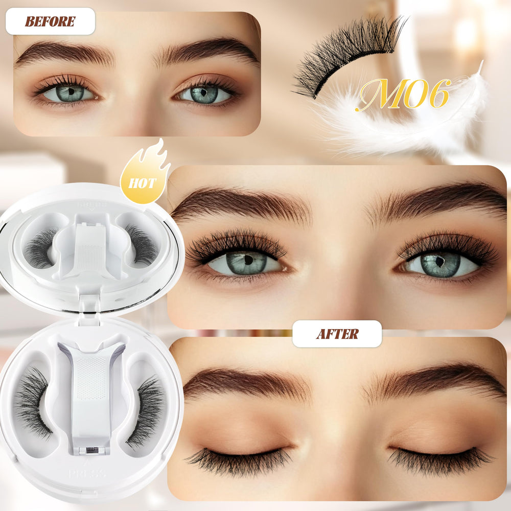 Chensplend M06 easy application without glue for quick makeup touch-ups.
